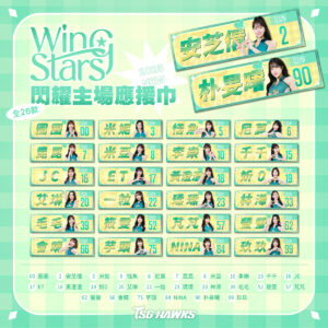 2025_WING STARS_閃耀主場應援巾