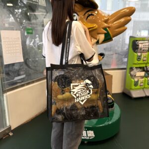 TSGHAWKS隊徽透明黑色網袋