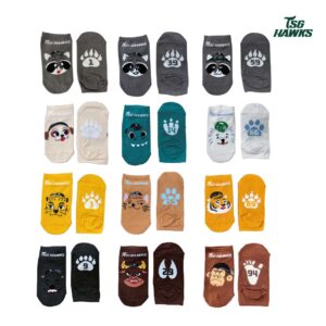 2026動物群鷹會主題腳印襪組