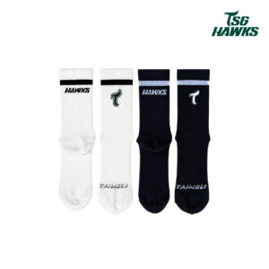TSG HAWKS休閒中筒襪 (白)